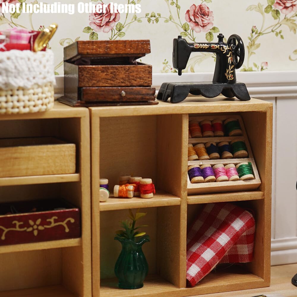 Amazon.co.jp: Odoria ドールハウス ミシン 裁縫箱 ミニチュア - 1/12